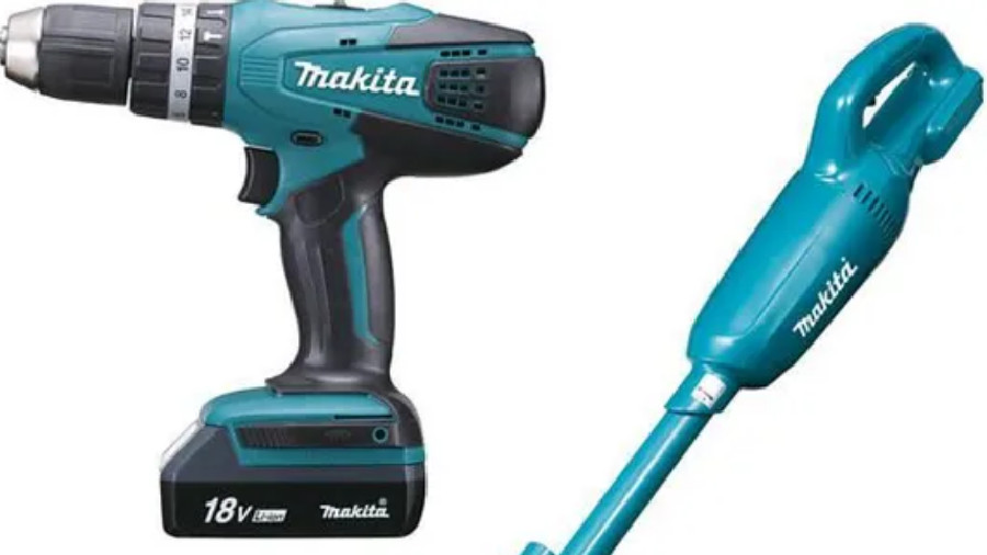 Aspirateur CL183DW + la perceuse visseuse à percussion HP457D Makita