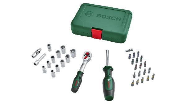 Set cliquet/douilles 1/4 de 34 pièces Bosch