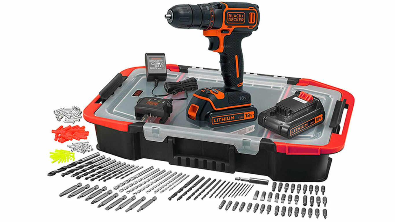 Perceuse visseuse BDCDC18BAST-QW sans fil Black & Decker